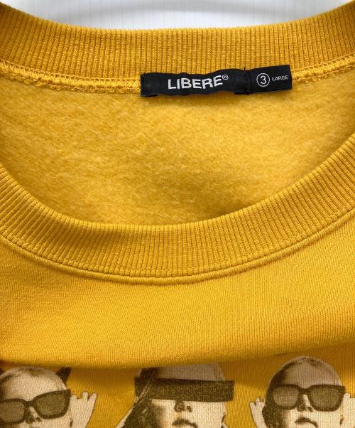 LIBERE（リベーレ）LIBERE (リベーレ) ビッグシルエットエンジェルベイビーズプリントスウェットシャツ イエロー サイズ:3の古着・服飾アイテム