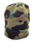 A BATHING APE（ア ベイシング エイプ）の古着「カモ柄ニットキャップ」｜オリーブ