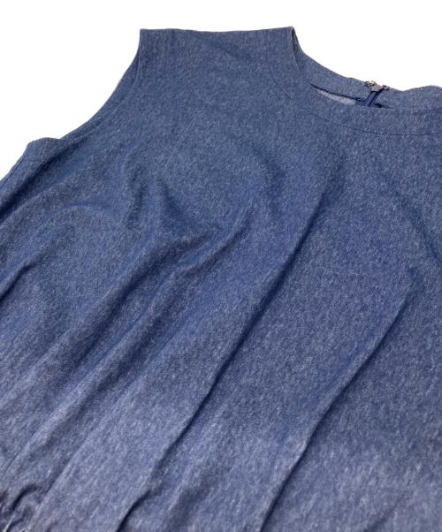 自由区（ジユウク）自由区 (ジユウク) ノースリーブワンピース ネイビー サイズ:38の古着・服飾アイテム