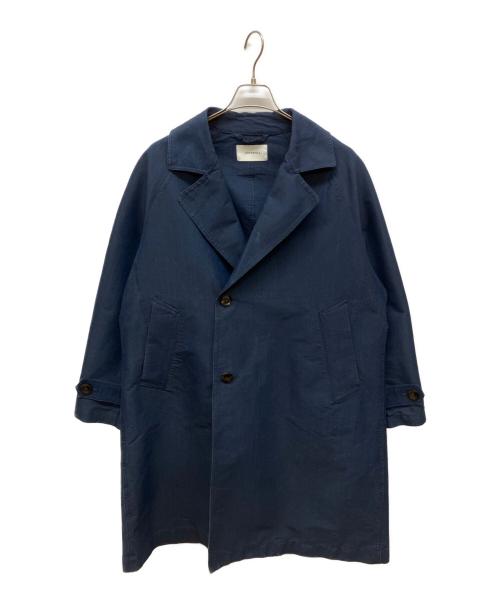JOHNBULL（ジョンブル）Johnbull (ジョンブル) グログランオーバーコート ネイビー サイズ:Ｓの古着・服飾アイテム
