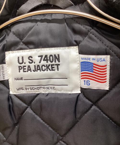 Schott（ショット）Schott (ショット) US740N ピーコート ネイビー サイズ:16の古着・服飾アイテム