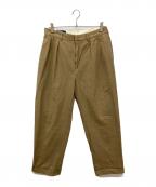 POLO RALPH LAURENポロ・ラルフローレン）の古着「2タックグレンチェックスラックス」｜ベージュ