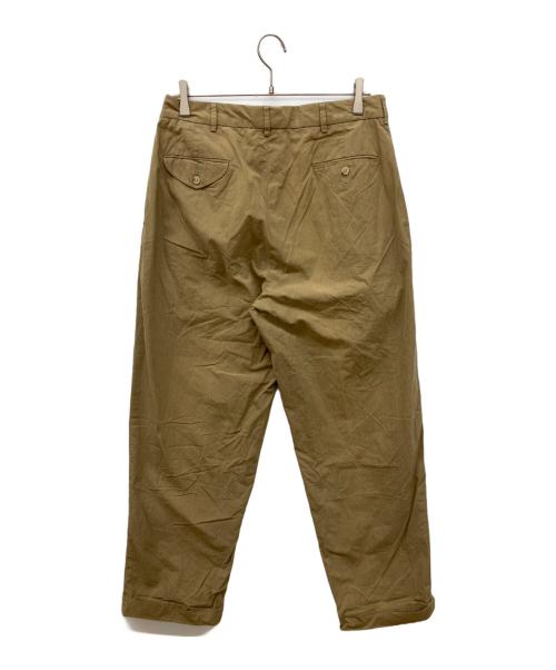 POLO RALPH LAUREN（ポロ・ラルフローレン）POLO RALPH LAUREN (ポロ・ラルフローレン) 2タックグレンチェックスラックス ベージュ サイズ:W34×L30の古着・服飾アイテム