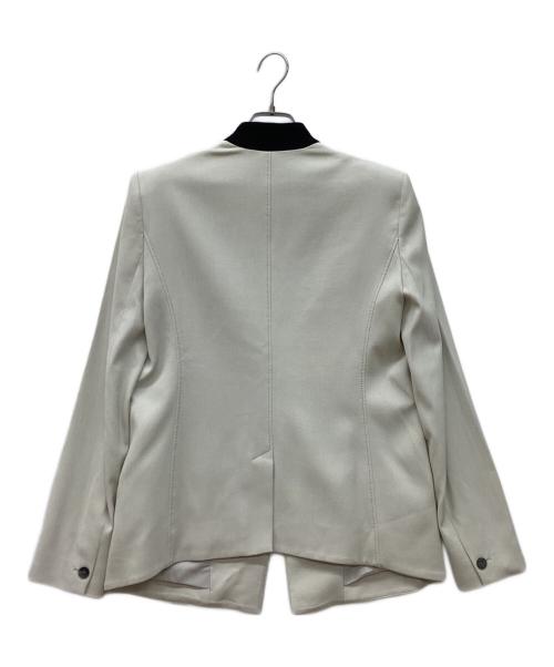 HELMUT LANG（ヘルムートラング）HELMUT LANG (ヘルムートラング) ノーカラージャケット ライトグレー サイズ:2の古着・服飾アイテム