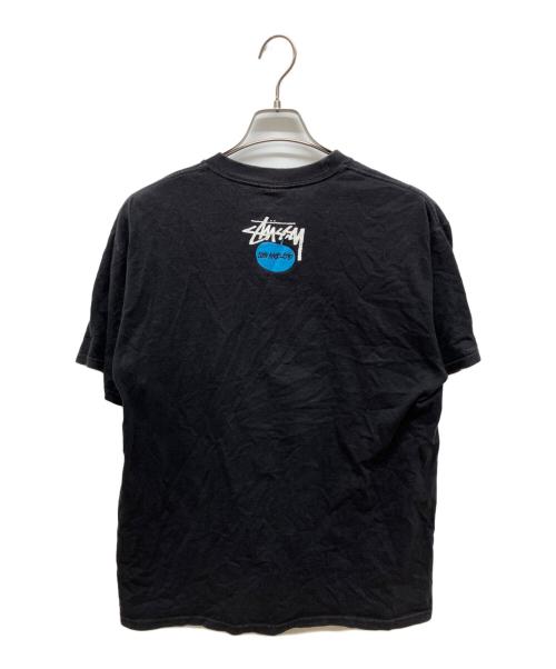 stussy（ステューシー）stussy (ステューシー) プリントTシャツ ブラック サイズ:Ｌの古着・服飾アイテム