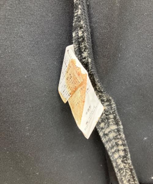 Spick and Span（スピック＆スパン）Spick and Span (スピックアンドスパン) Wスライバーノーカラーチェックポンチョコート ブラック サイズ:36の古着・服飾アイテム