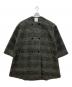 Spick and Span（スピックアンドスパン）の古着「Wスライバーノーカラーチェックポンチョコート」｜ブラック