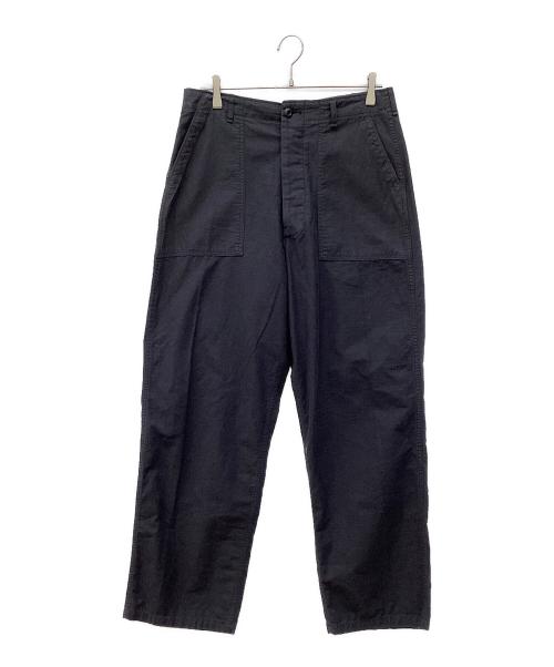 CIOTA（シオタ）CIOTA (シオタ) スビンコットンムラ糸バックサテンベイカーパンツ ブラック サイズ:5の古着・服飾アイテム