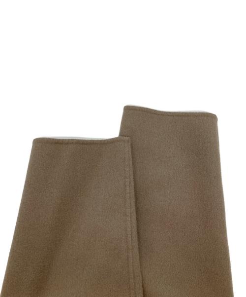 Noble（ノーブル）Noble (ノーブル) W/Nyリバーオーバーカラーコート ブラウン サイズ:38の古着・服飾アイテム