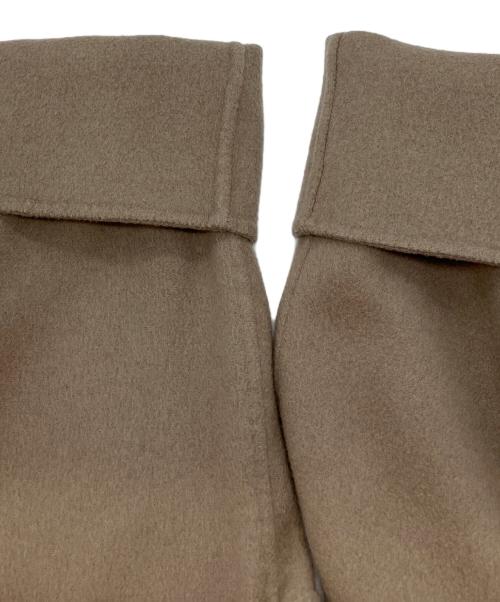 Noble（ノーブル）Noble (ノーブル) W/Nyリバーオーバーカラーコート ブラウン サイズ:38の古着・服飾アイテム