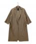 Noble（ノーブル）の古着「W/Nyリバーオーバーカラーコート」｜ブラウン