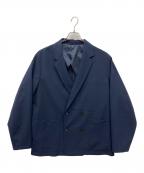 JOURNAL STANDARD relumeジャーナルスタンダード レリューム）の古着「TECH メランジ ”カルキュロ(R)” ダブル ジャケット」｜ネイビー