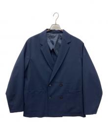 JOURNAL STANDARD relume（ジャーナルスタンダード レリューム）の古着「TECH メランジ ”カルキュロ(R)” ダブル ジャケット」｜ネイビー
