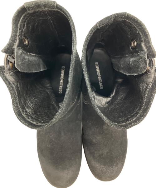 5351 pour les hommes（5351プールオム）5351 pour les hommes (5351プールオム) エンジニアブーツ　サイドジップブーツ ブラック サイズ:25㎝の古着・服飾アイテム