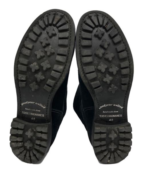 5351 pour les hommes（5351プールオム）5351 pour les hommes (5351プールオム) エンジニアブーツ　サイドジップブーツ ブラック サイズ:25㎝の古着・服飾アイテム