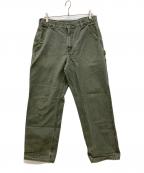 CarHarttカーハート）の古着「WASHED DUCK WORK PANT　ダックワークパンツ」｜グリーン