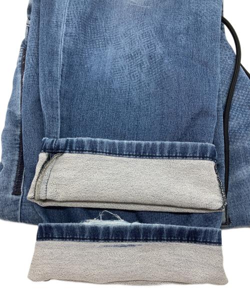 DIESEL（ディーゼル）DIESEL (ディーゼル) NARROT リペア加工ジョグジーンズ インディゴ サイズ:34の古着・服飾アイテム
