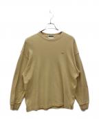 LACOSTE×URBAN RESEARCH DOORSラコステ×アーバンリサーチドアーズ）の古着「別注thick pique crew long-sleeve ロングスリーブカットソー」｜ベージュ
