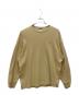LACOSTE（ラコステ）の古着「別注thick pique crew long-sleeve ロングスリーブカットソー」｜ベージュ