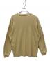 LACOSTE (ラコステ) URBAN RESEARCH DOORS (アーバンリサーチドアーズ) 別注thick pique crew long-sleeve ロングスリーブカットソー ベージュ サイズ:L：5000円