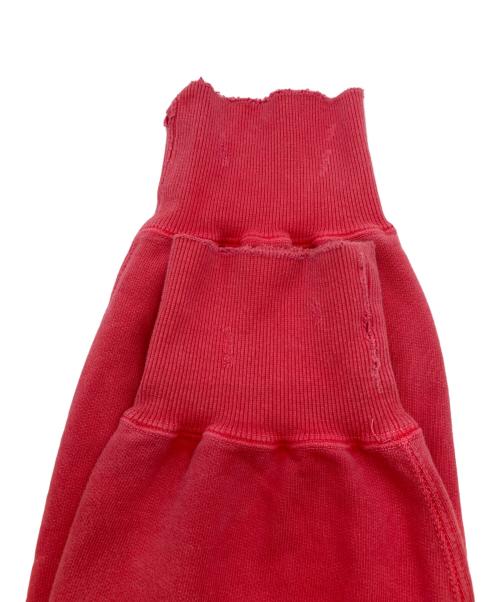 ANCELLM（アンセルム）ANCELLM (アンセルム) DYED DAMAGE HOODDIE　ダイダメージフーディー レッド サイズ:2の古着・服飾アイテム
