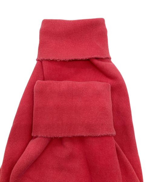 ANCELLM（アンセルム）ANCELLM (アンセルム) DYED DAMAGE HOODDIE　ダイダメージフーディー レッド サイズ:2の古着・服飾アイテム