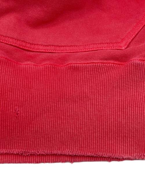 ANCELLM（アンセルム）ANCELLM (アンセルム) DYED DAMAGE HOODDIE　ダイダメージフーディー レッド サイズ:2の古着・服飾アイテム