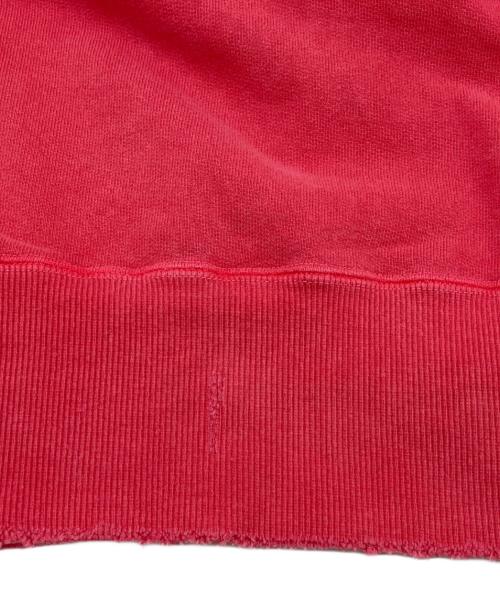 ANCELLM（アンセルム）ANCELLM (アンセルム) DYED DAMAGE HOODDIE　ダイダメージフーディー レッド サイズ:2の古着・服飾アイテム