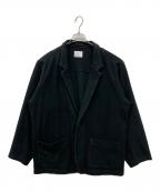 SCAIRスケアー）の古着「BRUSHED INLAY LOOSE JACKET」｜ブラック