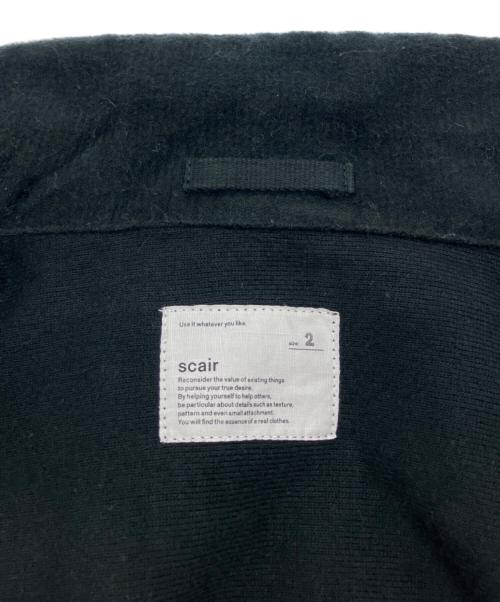 SCAIR（スケアー）SCAIR (スケアー) BRUSHED INLAY LOOSE JACKET ブラック サイズ:２の古着・服飾アイテム