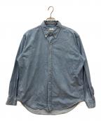 CIOTAシオタ）の古着「スビンコットンデニムボタンダウンシャツ」｜ブルー