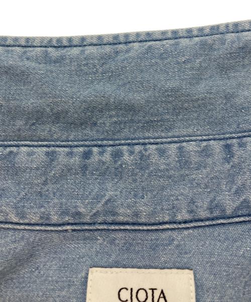 CIOTA（シオタ）CIOTA (シオタ) スビンコットンデニムボタンダウンシャツ ブルー サイズ:サイズ5の古着・服飾アイテム