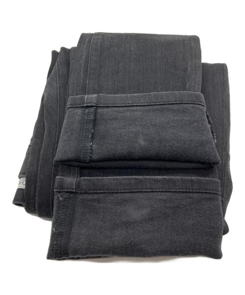 JOHN LAWRENCE SULLIVAN（ジョン ローレンス サリバン）JOHN LAWRENCE SULLIVAN (ジョン ローレンス サリバン) RIGID DENIM TAPERED PANTS　リジット デニム パンツ ブラック サイズ:36の古着・服飾アイテム