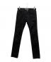 JOHN LAWRENCE SULLIVAN（ジョン ローレンス サリバン）の古着「RIGID DENIM TAPERED PANTS　リジット デニム パンツ」｜ブラック