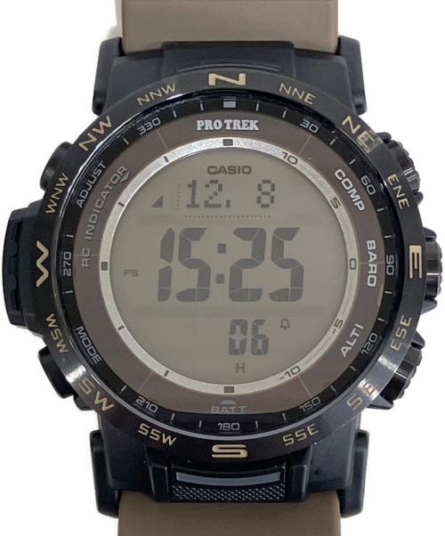 CASIO（カシオ）CASIO (カシオ) PRO TREK　Climber Line　腕時計 ブラウンの古着・服飾アイテム