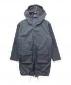 TAIONタイオン）の古着「CR-MILITARY HOODIE　ミリタリーフーデットダウンベストセットコート」｜ブラック