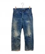 MONTGOMERY WARD×powr houseモンゴメリーワード×パワーハウス）の古着「キルティング ライナーペインターデニムパンツ」｜インディゴ