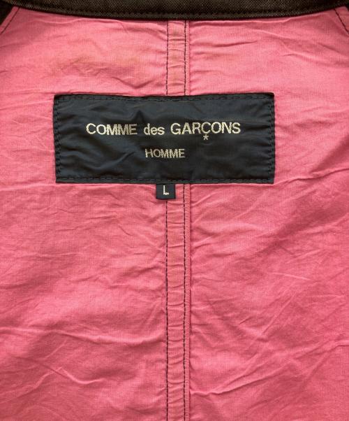 COMME des GARCONS HOMME（コムデギャルソン オム）COMME des GARCONS HOMME (コムデギャルソン オム) 04AW後染めダック地コート ダークグレー サイズ:Lの古着・服飾アイテム