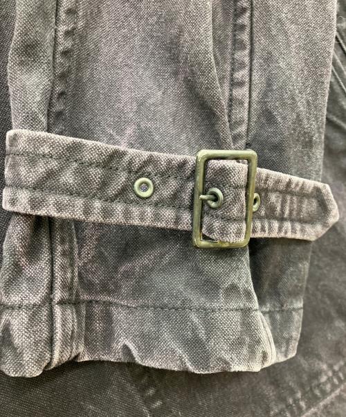 COMME des GARCONS HOMME（コムデギャルソン オム）COMME des GARCONS HOMME (コムデギャルソン オム) 04AW後染めダック地コート ダークグレー サイズ:Lの古着・服飾アイテム