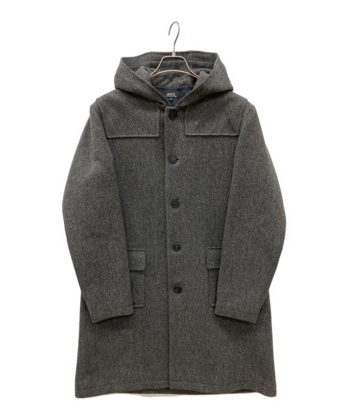 A.P.C.（アーペーセー）A.P.C. (アーペーセー) オールドヘリンボーンメルトンコート グレー サイズ:3の古着・服飾アイテム