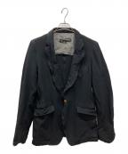 COMME des GARCONS HOMME PLUSコムデギャルソンオムプリュス）の古着「04AWポリエステル縮絨 1B テーラード ジャケット」｜ブラック