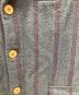 中古・古着 COMME des GARCONS HOMME PLUS (コムデギャルソンオムプリュス) 02AWウール縮絨ストライプ3B ジャケット グレー サイズ:M：29000円