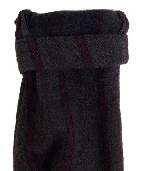 COMME des GARCONS HOMME PLUS（コムデギャルソンオムプリュス）COMME des GARCONS HOMME PLUS (コムデギャルソンオムプリュス) 02AWウール縮絨ストライプ3B ジャケット グレー サイズ:Mの古着・服飾アイテム