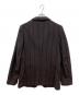 COMME des GARCONS HOMME PLUS (コムデギャルソンオムプリュス) 02AWウール縮絨ストライプ3B ジャケット グレー サイズ:M：30000円