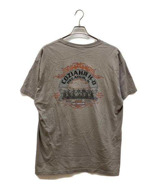HARLEY-DAVIDSON（ハーレーダビッドソン）HARLEY-DAVIDSON (ハーレーダビッドソン) 両面プリントTシャツ グレー サイズ:XLの古着・服飾アイテム