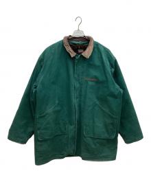 Timberland（ティンバーランド）の古着「ライナー付　ダック地カバーオール　ダックジャケット」｜グリーン