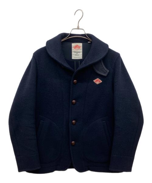 DANTON（ダントン）DANTON (ダントン) 丸襟ウールモッサジャケット ネイビー サイズ:40の古着・服飾アイテム