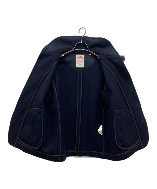 DANTON（ダントン）DANTON (ダントン) 丸襟ウールモッサジャケット ネイビー サイズ:40の古着・服飾アイテム