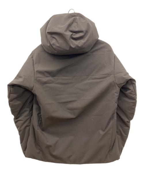 BEAUTY&YOUTH（ビューティーアンドユース）BEAUTY&YOUTH (ビューティーアンドユース) 小松マテーレ シャンブレー フード ダウンジャケット ブラウン サイズ:XLの古着・服飾アイテム