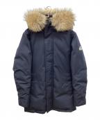 Pyrenexピレネックス）の古着「ANNECY アヌシー ダウン ジャケット　ファー付」｜ネイビー